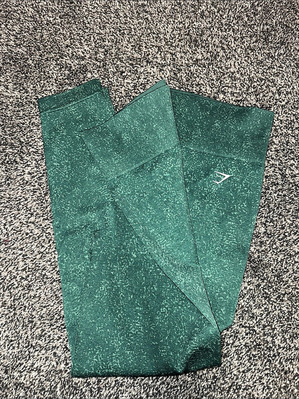 Gymshark Adapt Fleck Seamless Leggings Green Leggings Size XXL